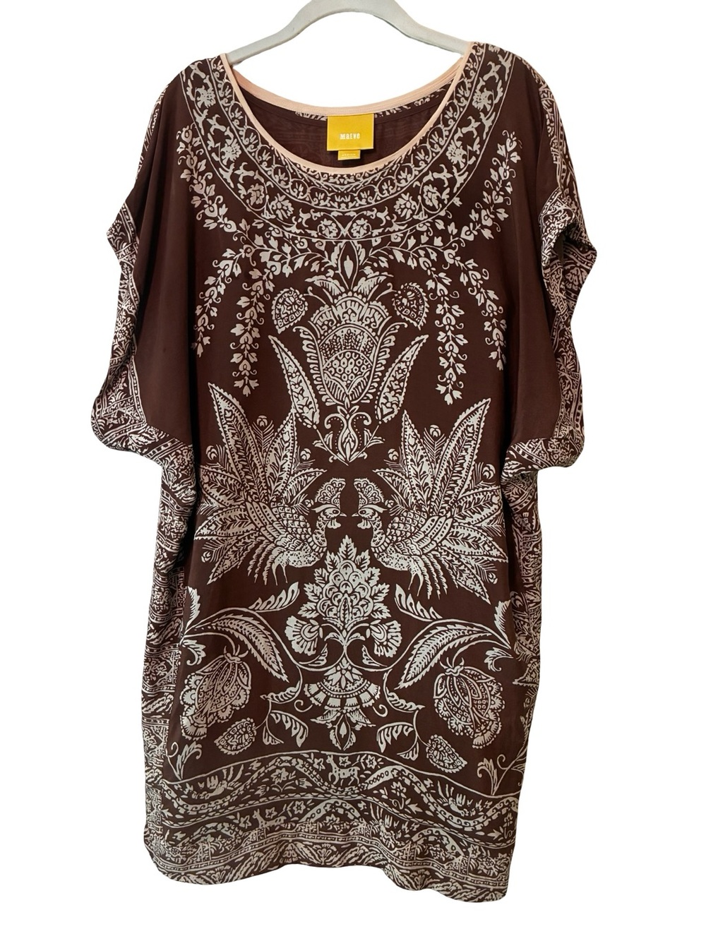 MAEVE|ANTHROPOLOGIE Washable Silk Shift Dress, Size Medium.